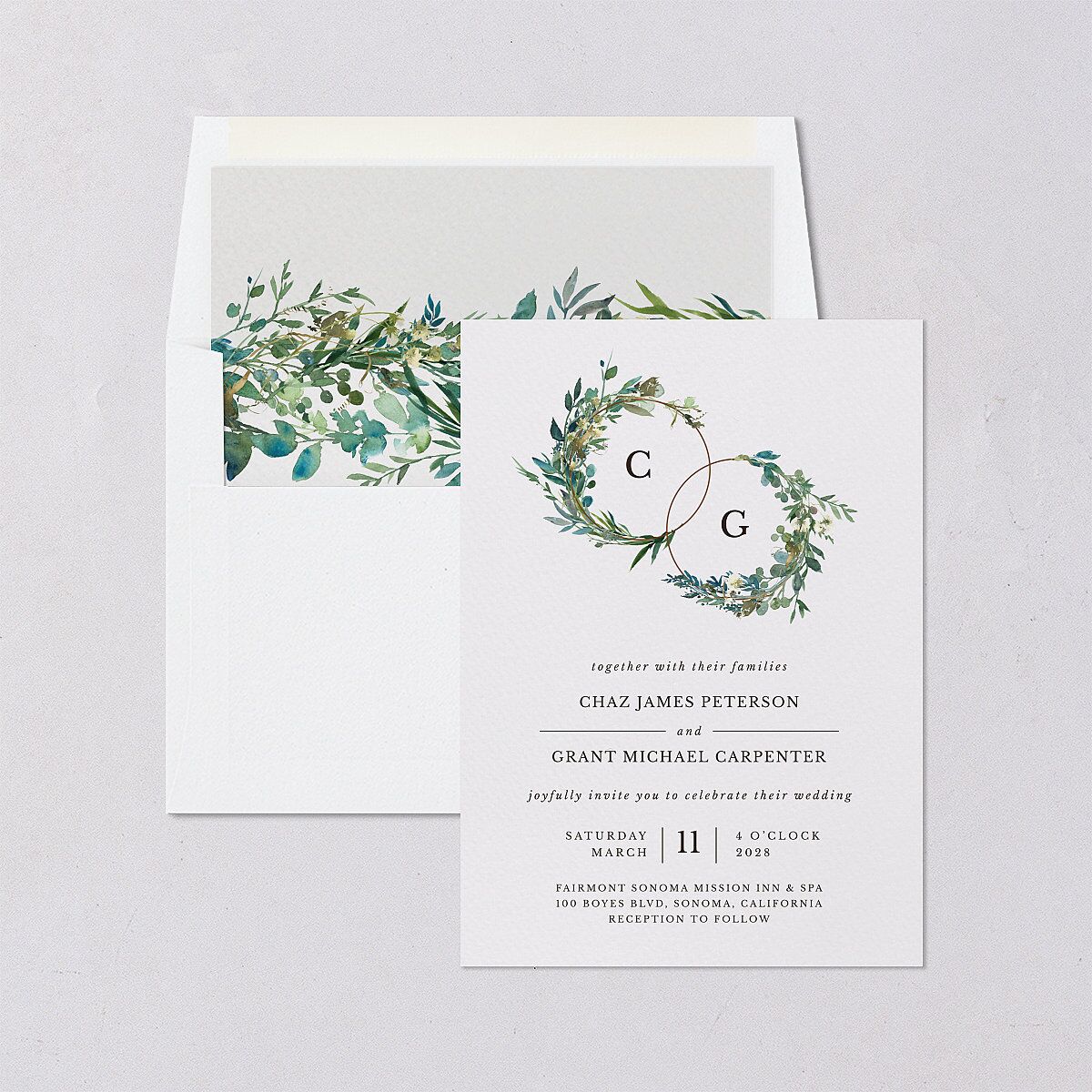 Leafy Hoops Standard Envelope Liners — view 3