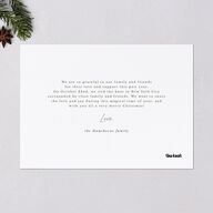 Holiday Eucalyptus Holiday Cards Pure White Signature Blank Landscape Standard