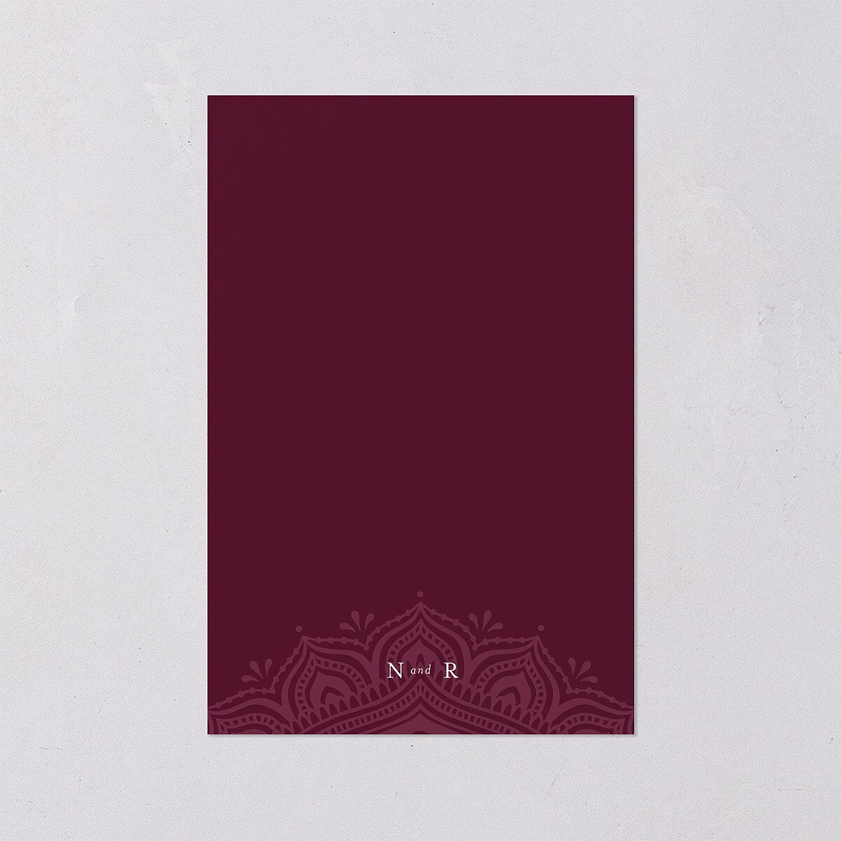 Indian Gilded Adornment Table Numbers Gold Burgundy Signature