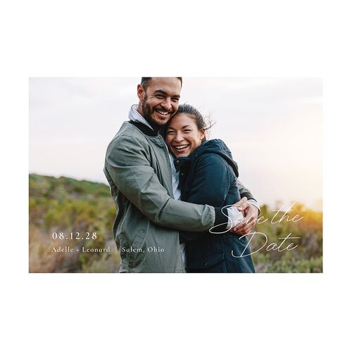 Dried Blooms Save the Date Postcards Thyme
