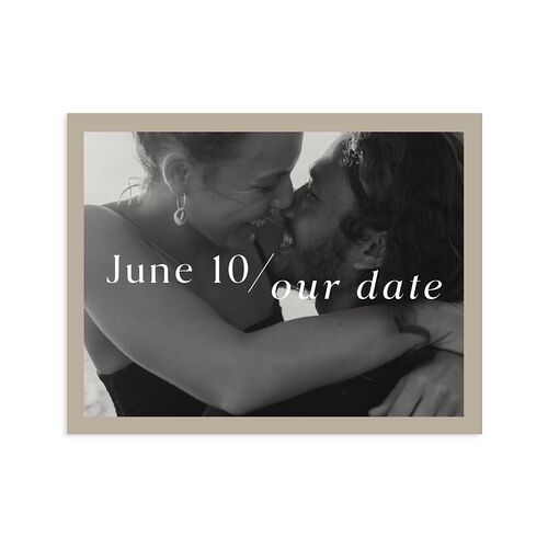 You and Me Save the Date Petite Cards Fawn Signature smooth Blank No
