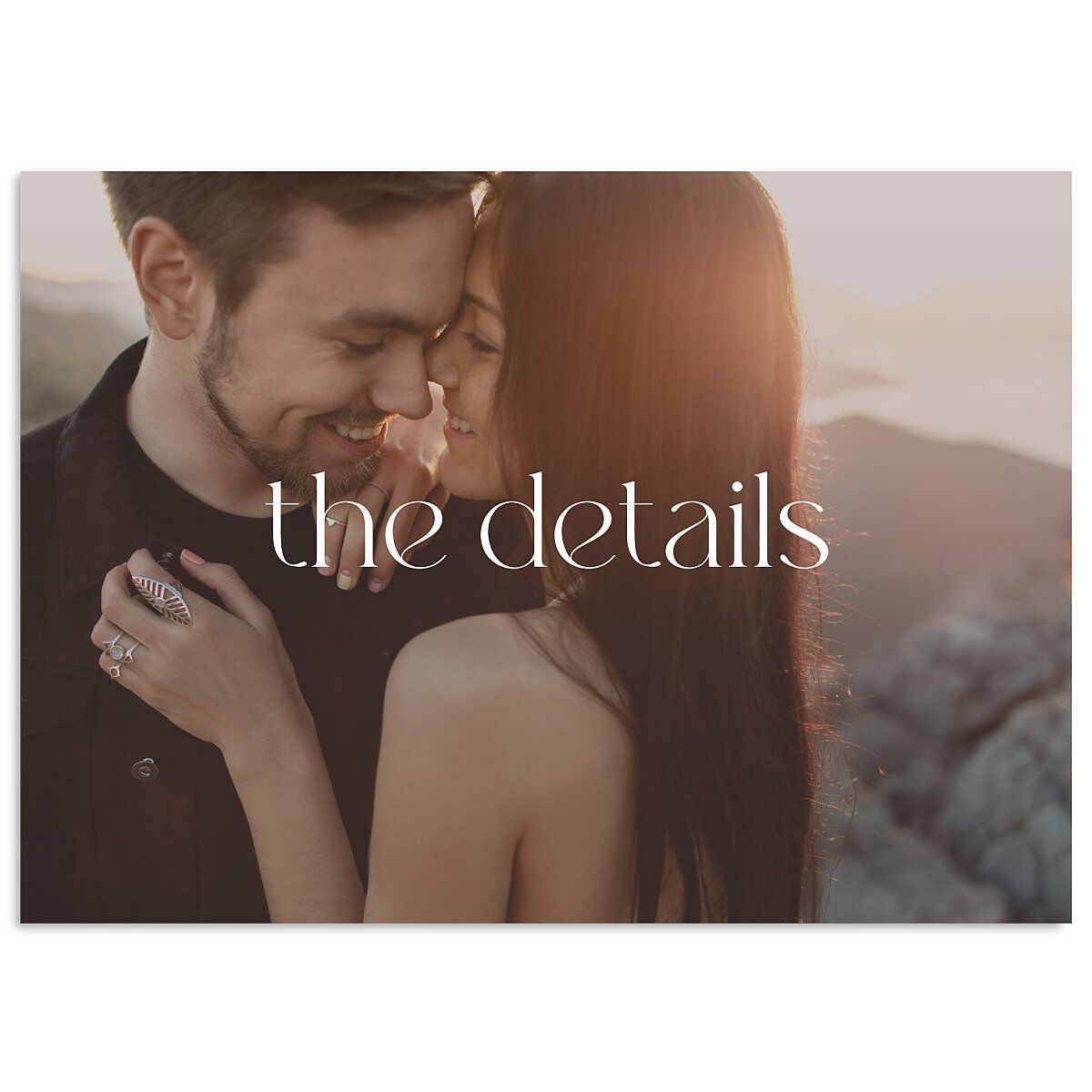 Striking Scene Wedding Enclosure Cards