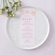 Iconic Beach Menus Tangerine Signature