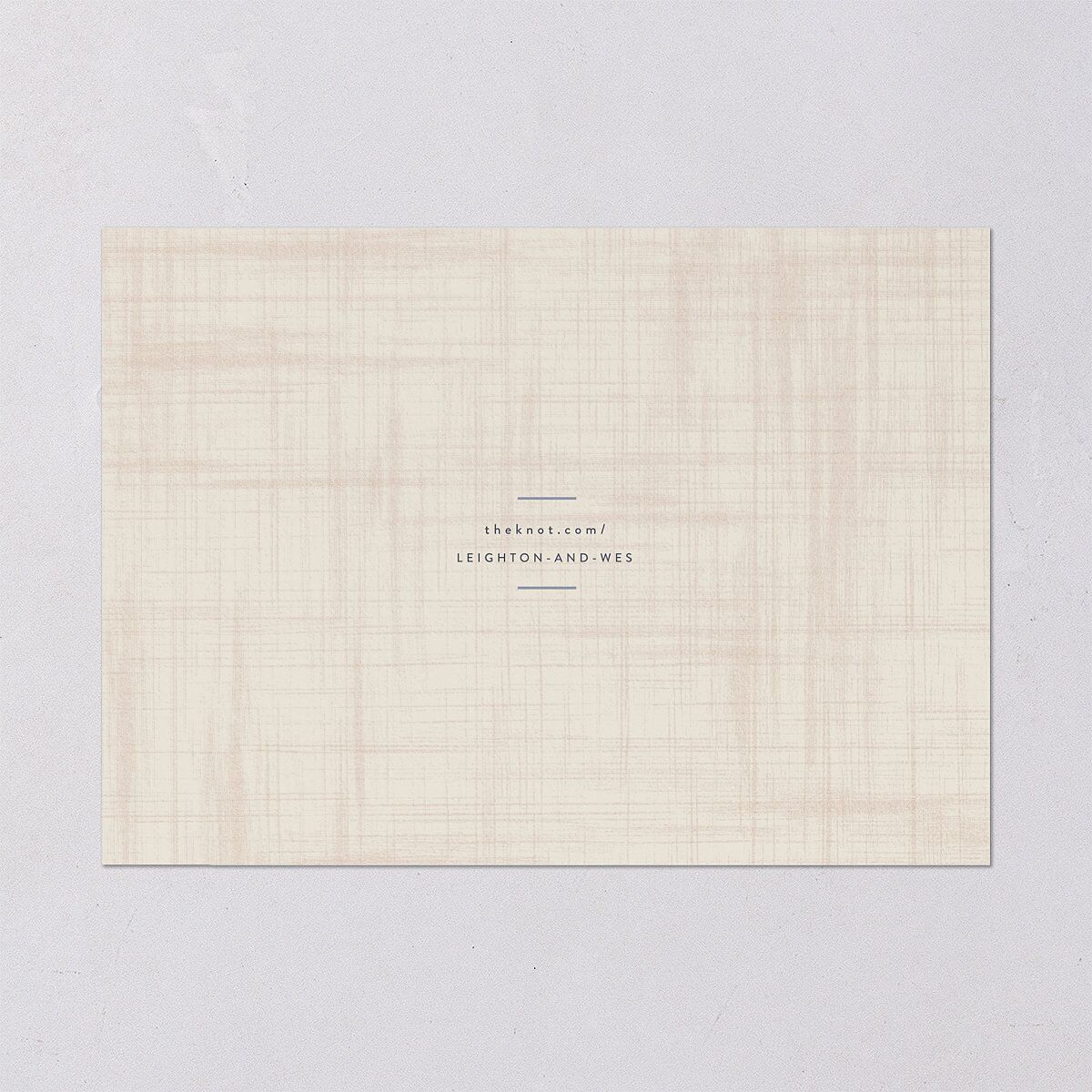 Western Tapestry Save the Date Cards Linen Signature smooth Blank No