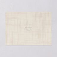 Western Tapestry Save the Date Cards Linen Signature smooth Blank No