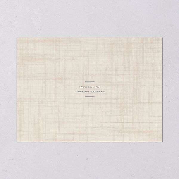 Western Tapestry Save the Date Cards Linen Signature smooth Blank No