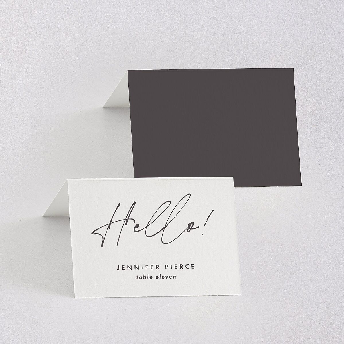 Picture This Photo Place Cards Medieval Grey Signature