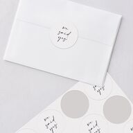 Layered Watercolor Wedding Stickers Navy Circle
