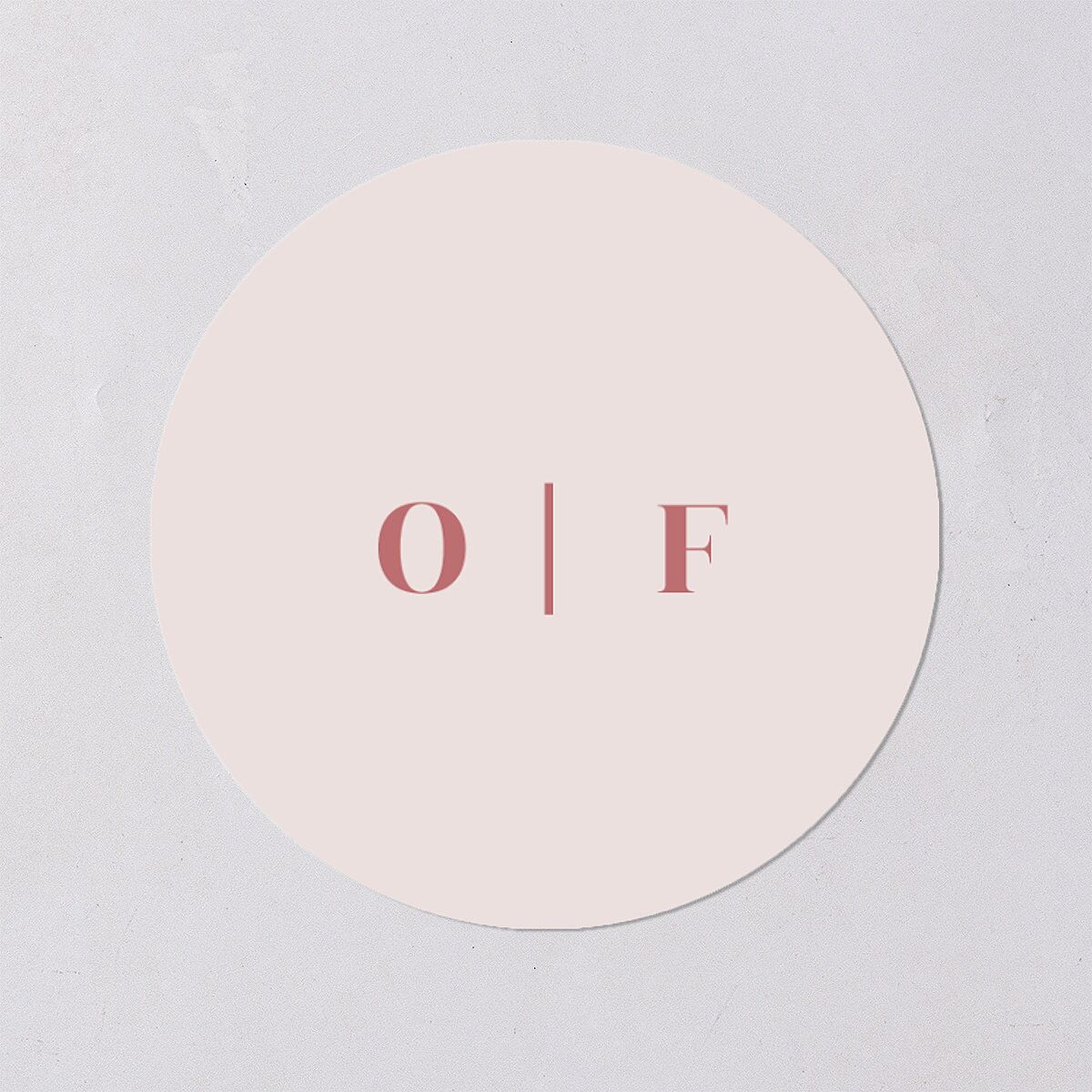 Cherry Blossoms Wedding Stickers Soft Pink Circle