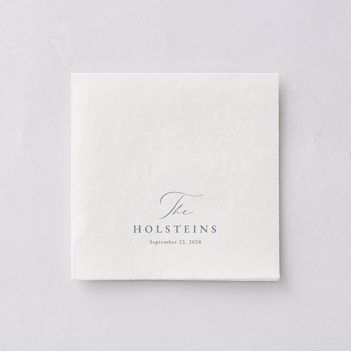 Antique Victorian Botanical Cocktail Napkins Dusty Blue Napkin Uncoined