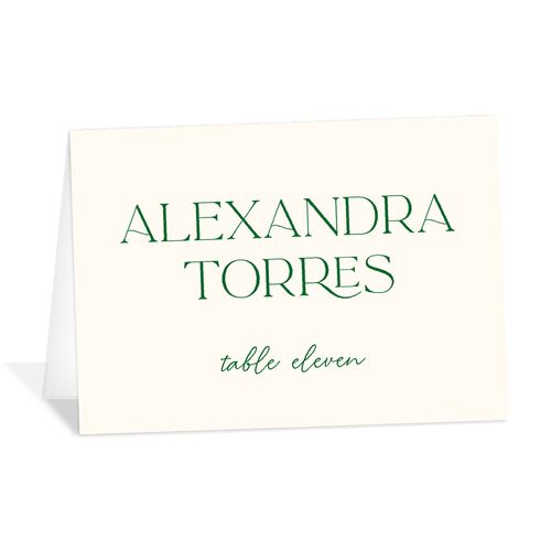 Hawaiian Tropical Orchid Oval Place Cards Crimson Signature