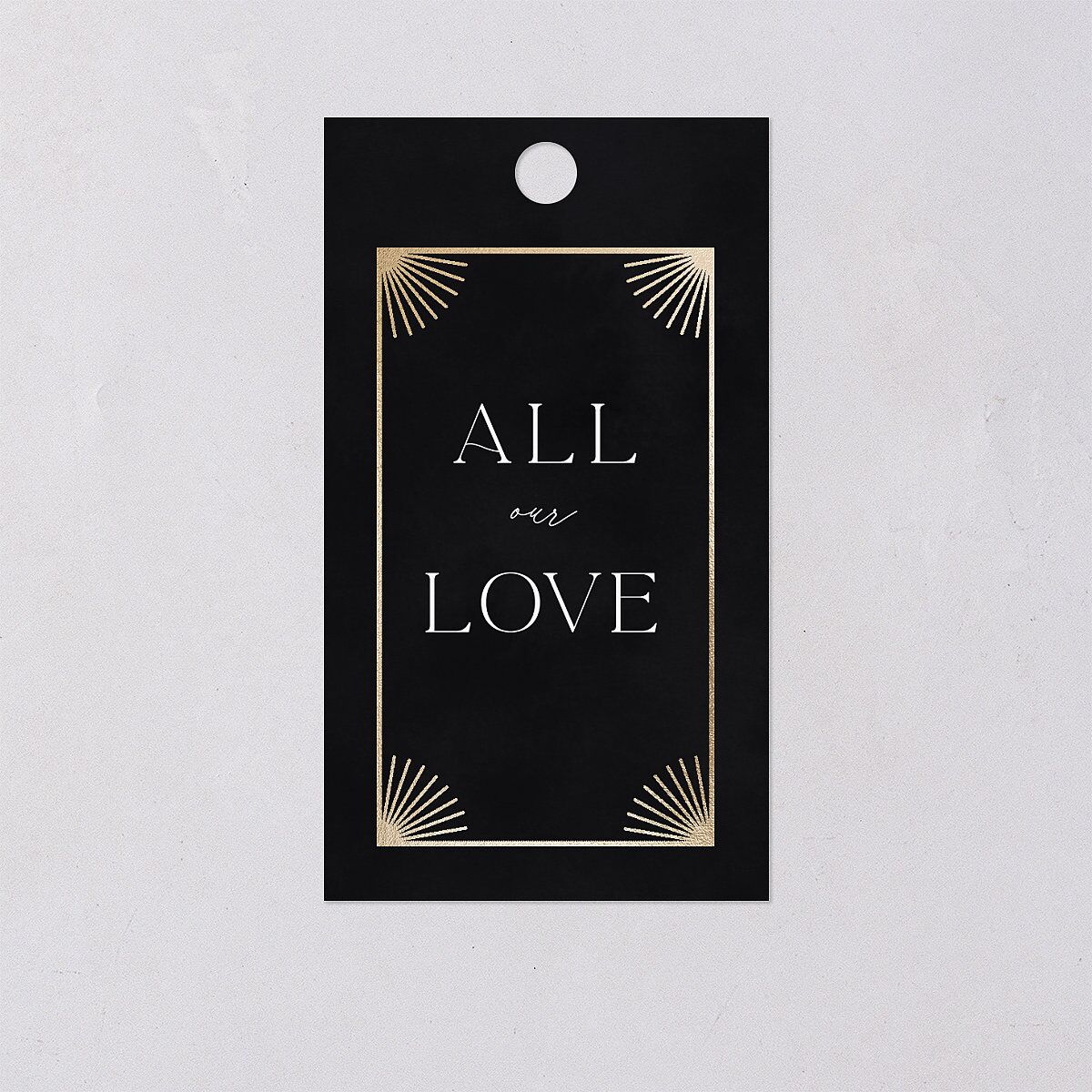 Written In The Stars Favor Gift Tags Gold Midnight Signature