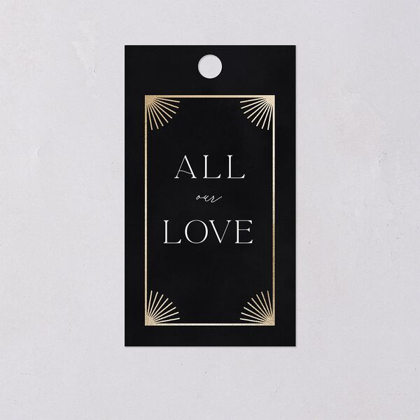 Written In The Stars Favor Gift Tags Gold Midnight Signature
