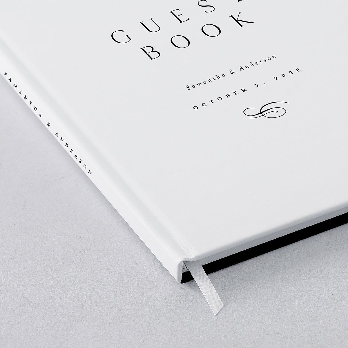 Flourishing Love Wedding Guest Book Pure White