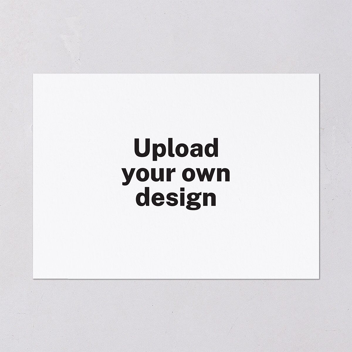 Upload Your Own Design Landscape Bridal Shower Invitations Pure White Signature Blank Standard