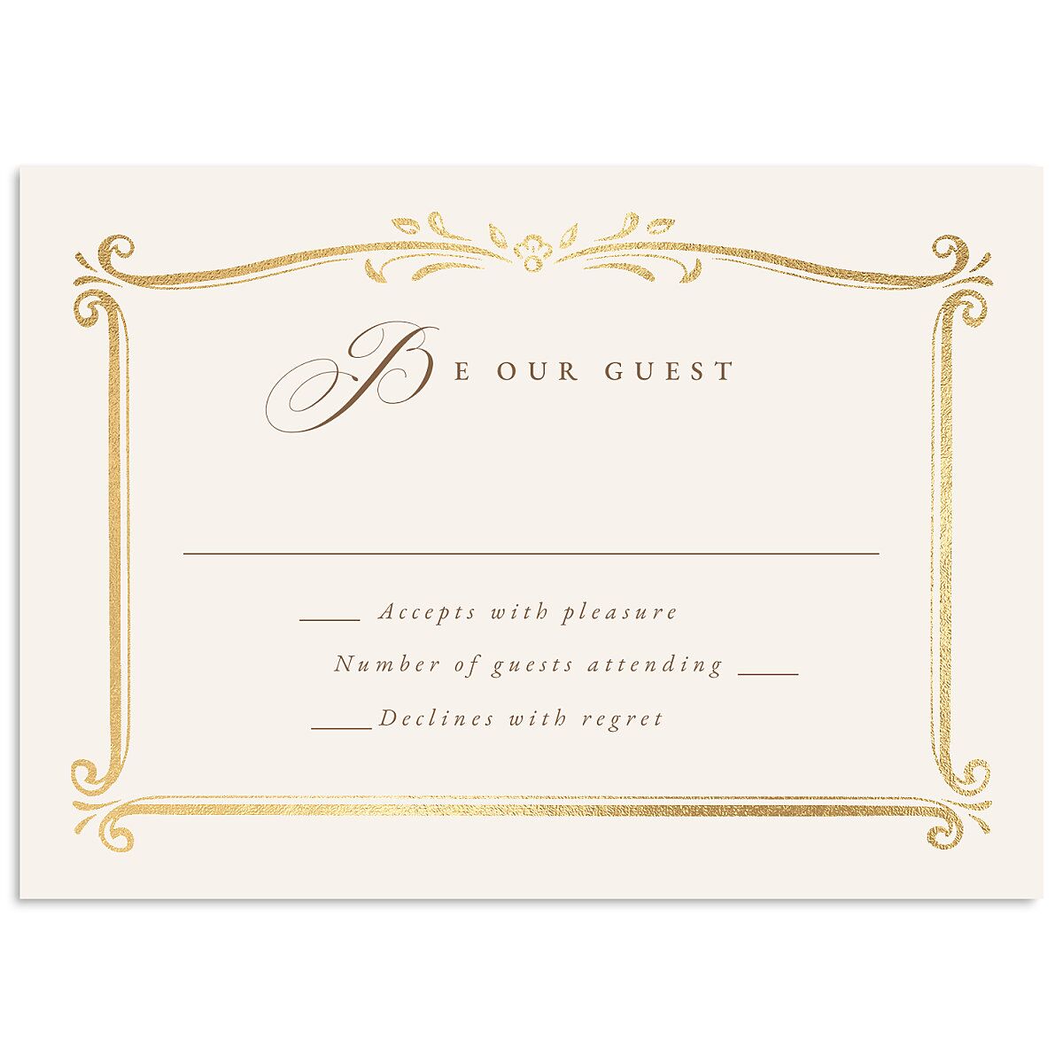 Once Upon a Time Wedding Response Cards