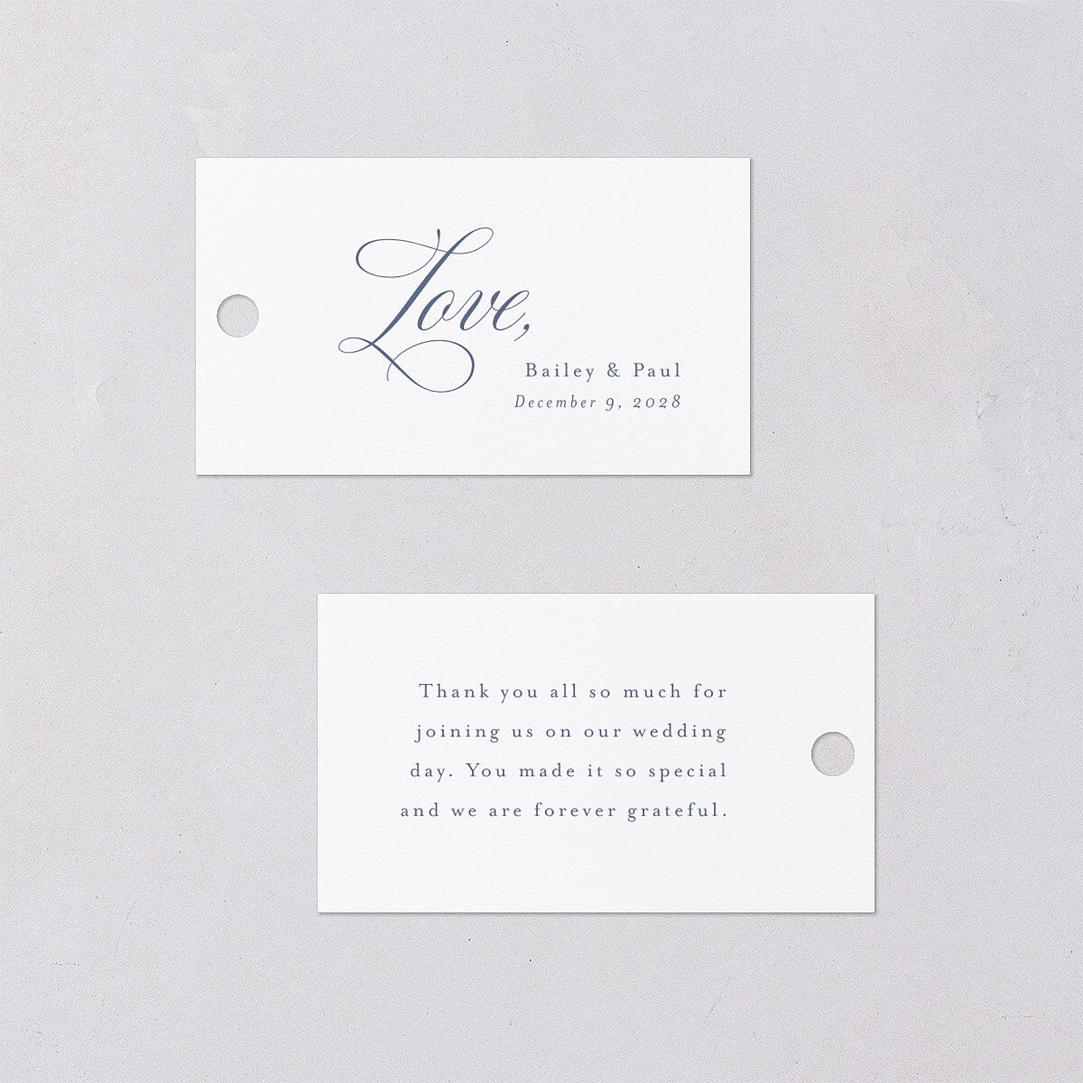 Eternal Love Favor Gift Tags Cruise Signature