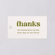 Simple Retro Daisy Favor Gift Tags Meadow Signature