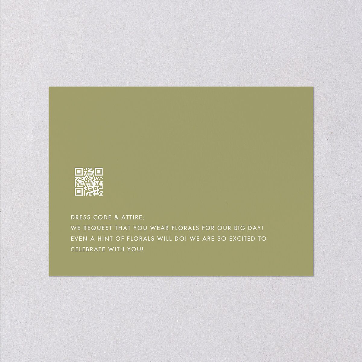 Hand Drawn Heart Photo Wedding Enclosure Cards Moss Signature Standard