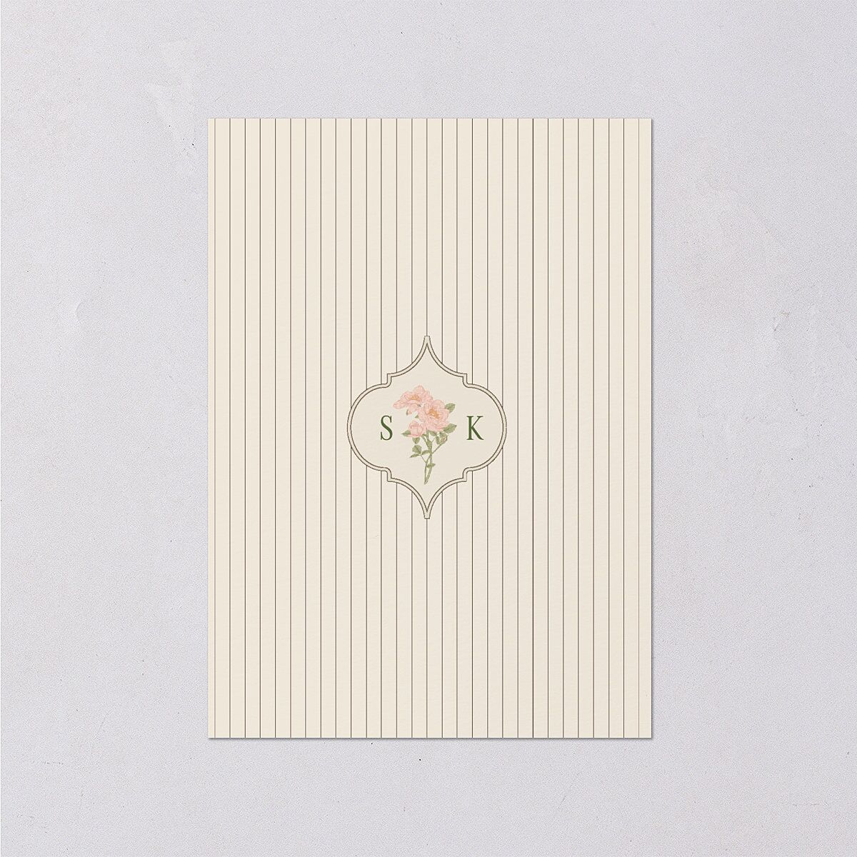 Floral Vintage Lattice Wedding Response Cards Champagne Signature Standard