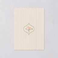 Floral Vintage Lattice Wedding Response Cards Champagne Signature Standard