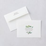Rustic Hoops Save the Date Cards Eucalyptus Signature smooth Blank No Standard