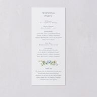 Wildflower Border Wedding Programs Stream Signature