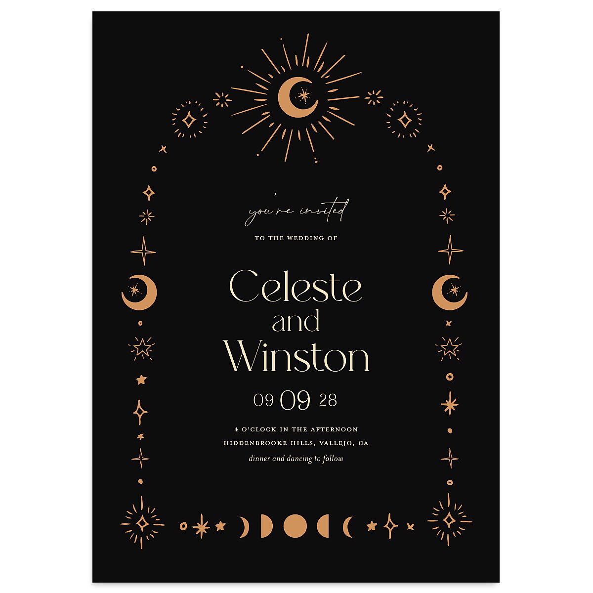 Celestial Galaxy Wedding Invitations
