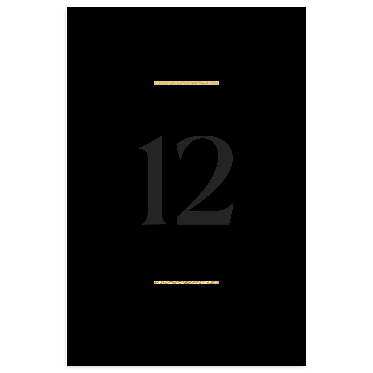 Gilded Bold Table Numbers