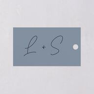 Love is Love Favor Gift Tags Dark Navy Signature