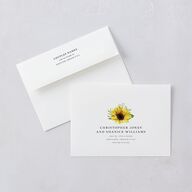 Rustic Sunflower Wedding Invitations Solar Power Signature Blank No