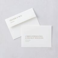 Checked Wedding Invitations Taupe Signature Blank No Standard