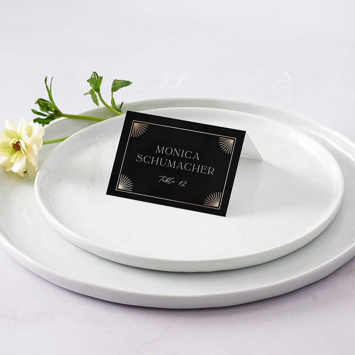 Written In The Stars Place Cards Gold Midnight Signature