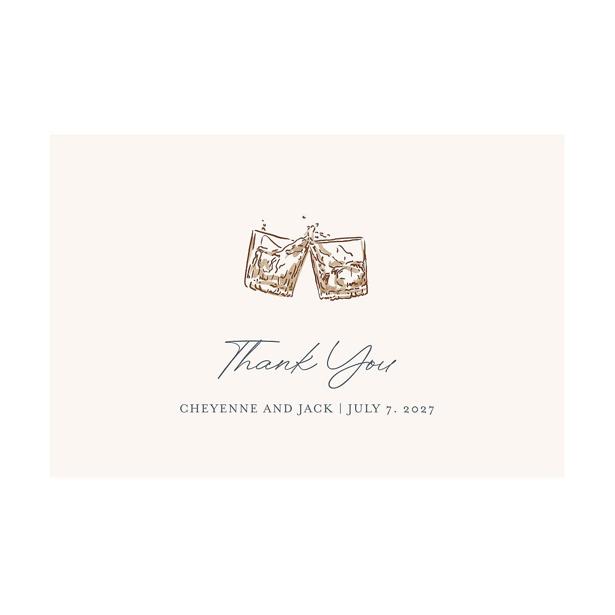 Western Wild Horses Thank You Postcards