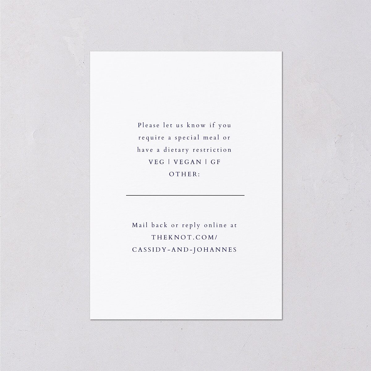 Classic Shell Wedding Response Cards Gold Royal Blue Signature Standard