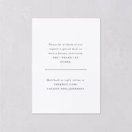 Classic Shell Wedding Response Cards Gold Royal Blue Signature Standard
