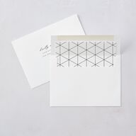 Timeless Typography Save The Date Cards Pure White Signature smooth Blank No Standard