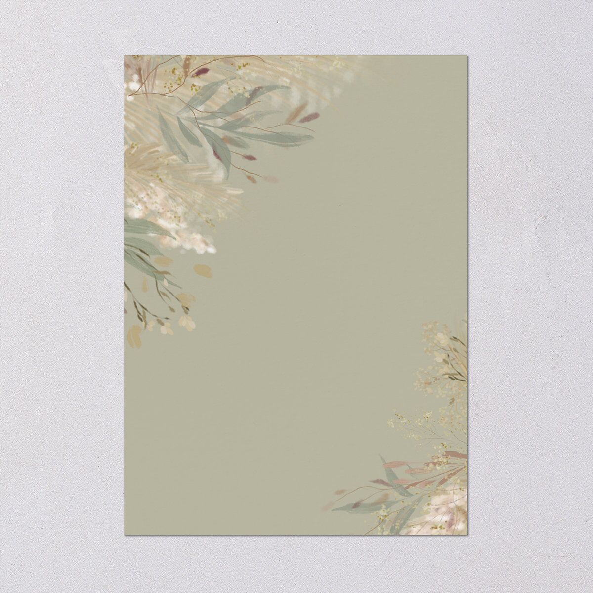 Ethereal Pampas Wedding Invitations — view 3
