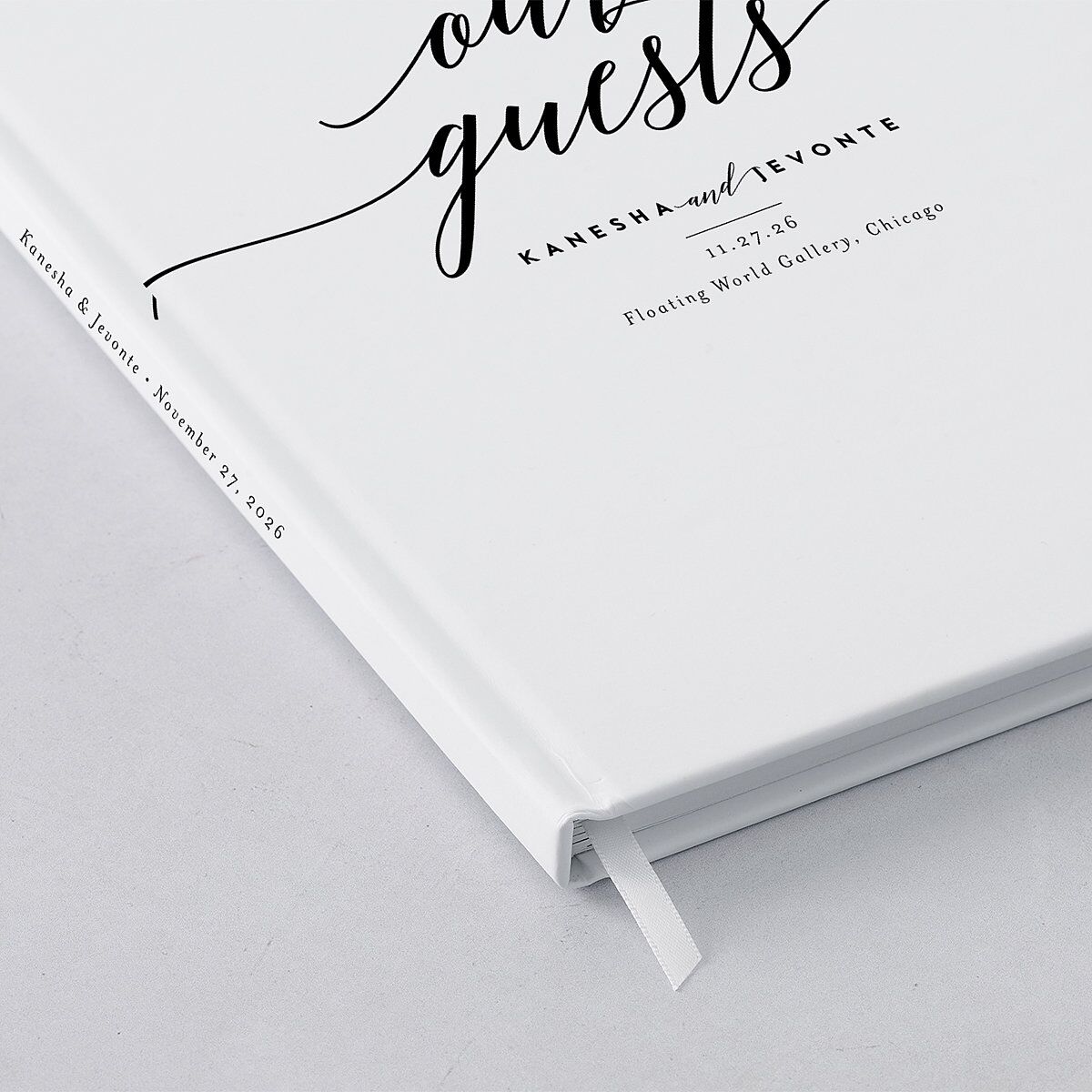 We Do Wedding Guest Book Midnight
