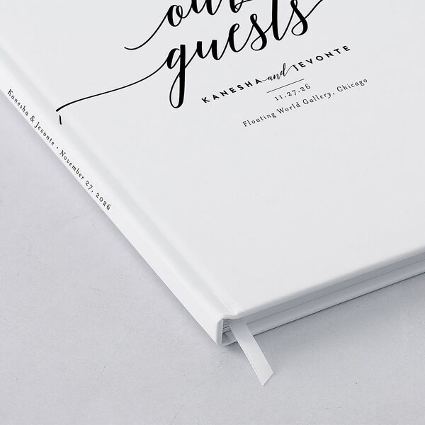 We Do Wedding Guest Book Midnight