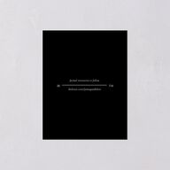 Magazine Cover Save the Date Petite Cards Licorice Signature smooth Blank No