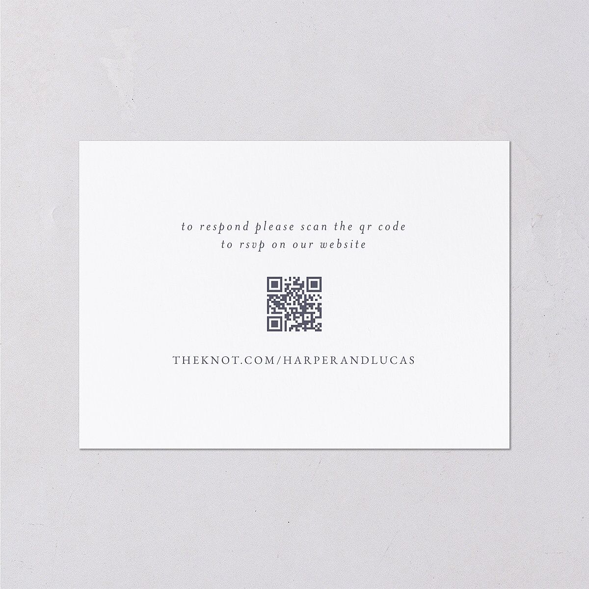 Gilded Photo Wedding Response Cards — view 2