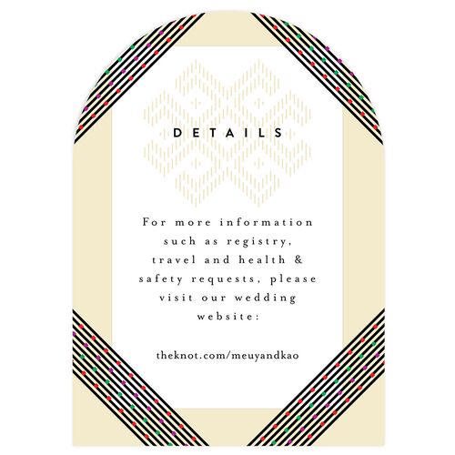 Chinese Lu Mien Wedding Enclosure Cards Sand Signature Arch