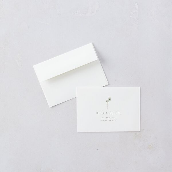 Dainty Monogram Wedding Response Cards Moon Rock Signature Standard