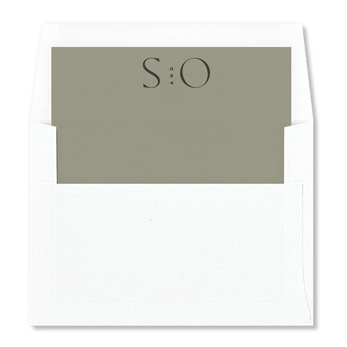 Editorial Names Envelope Liners Hunter Green Standard
