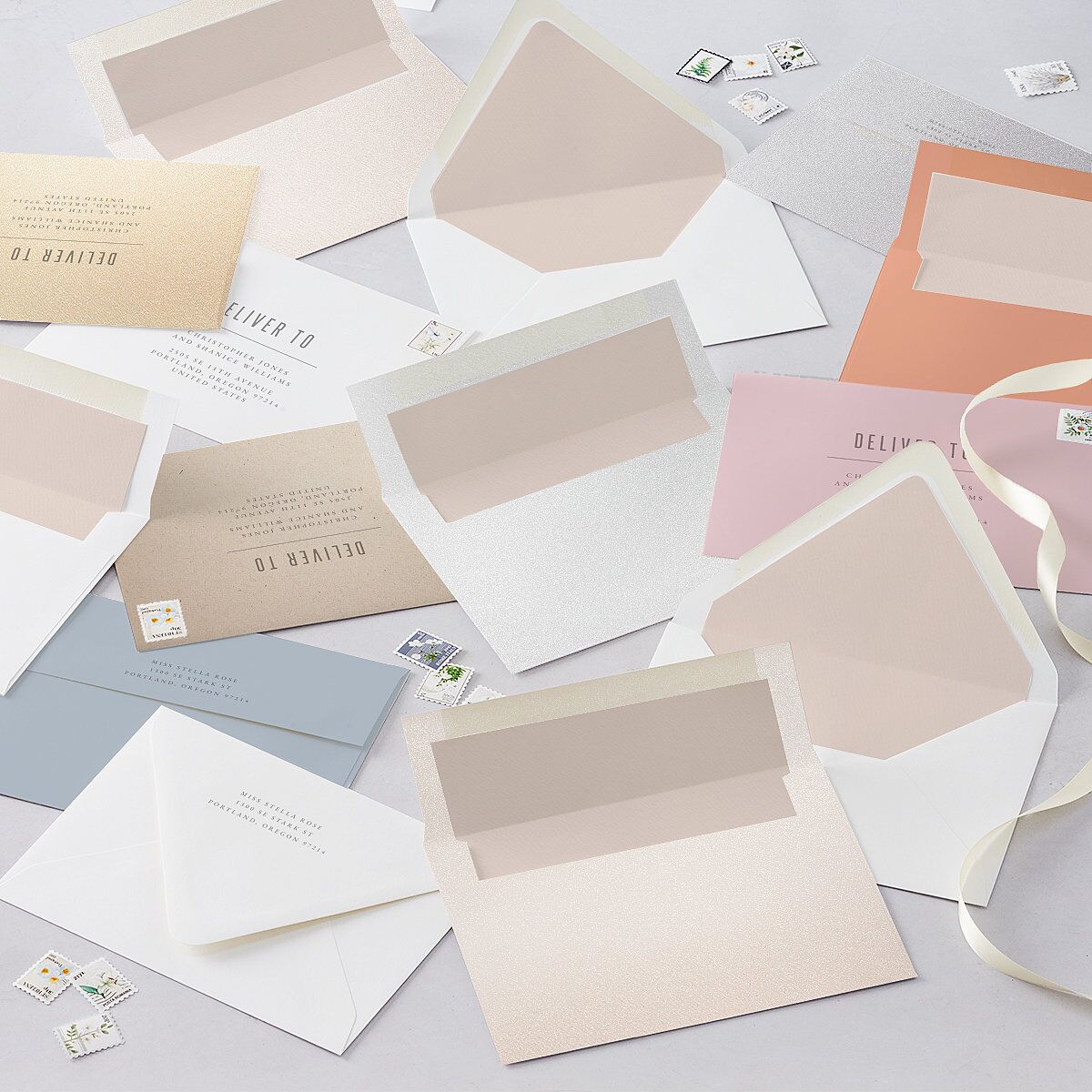 Painted Mountains Wedding Invitations Eucalyptus Signature Blank No Standard