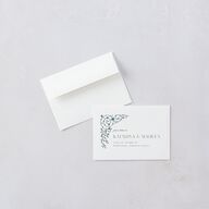 Ornate Threshold Wedding Response Cards Moody Blue Signature Standard