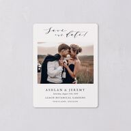 Simply Elegant Save The Date Magnets Champagne Magnet Paper