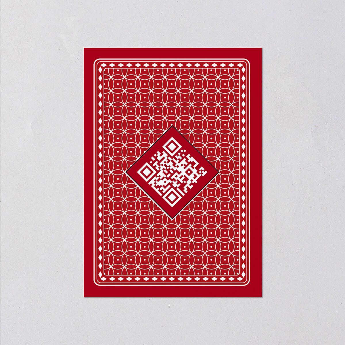 Las Vegas Playing Card Wedding Event Detail Cards Jewel Red Signature Standard