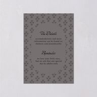 Vintage Romantic Photo Wedding Event Detail Cards Medieval Grey Signature Standard